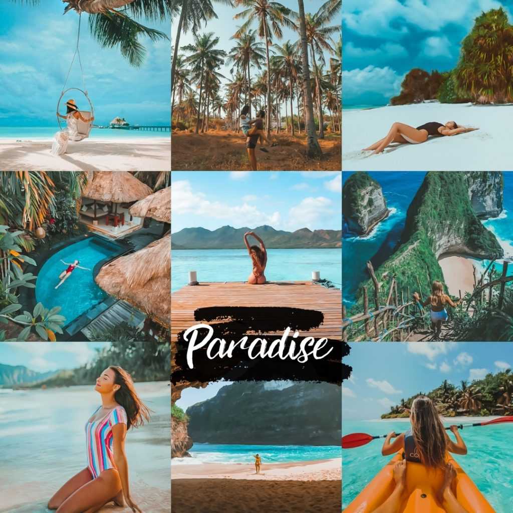 Preset Paradise - Wakacyjny Filtr do Lightroom