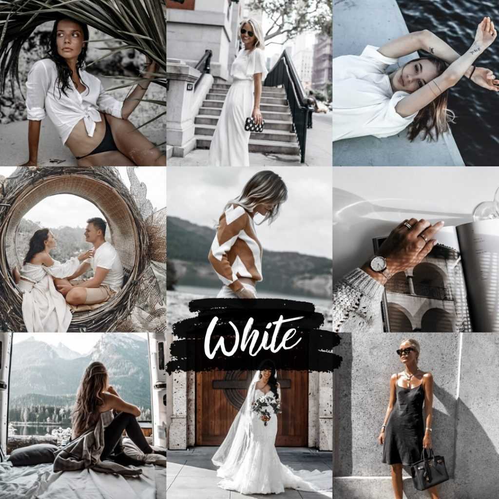 preset white - slubny filtr lightroom