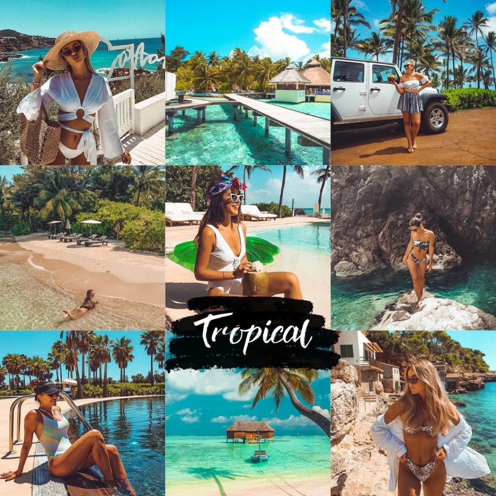 Preset tropikalny wakacyjny do lightroom